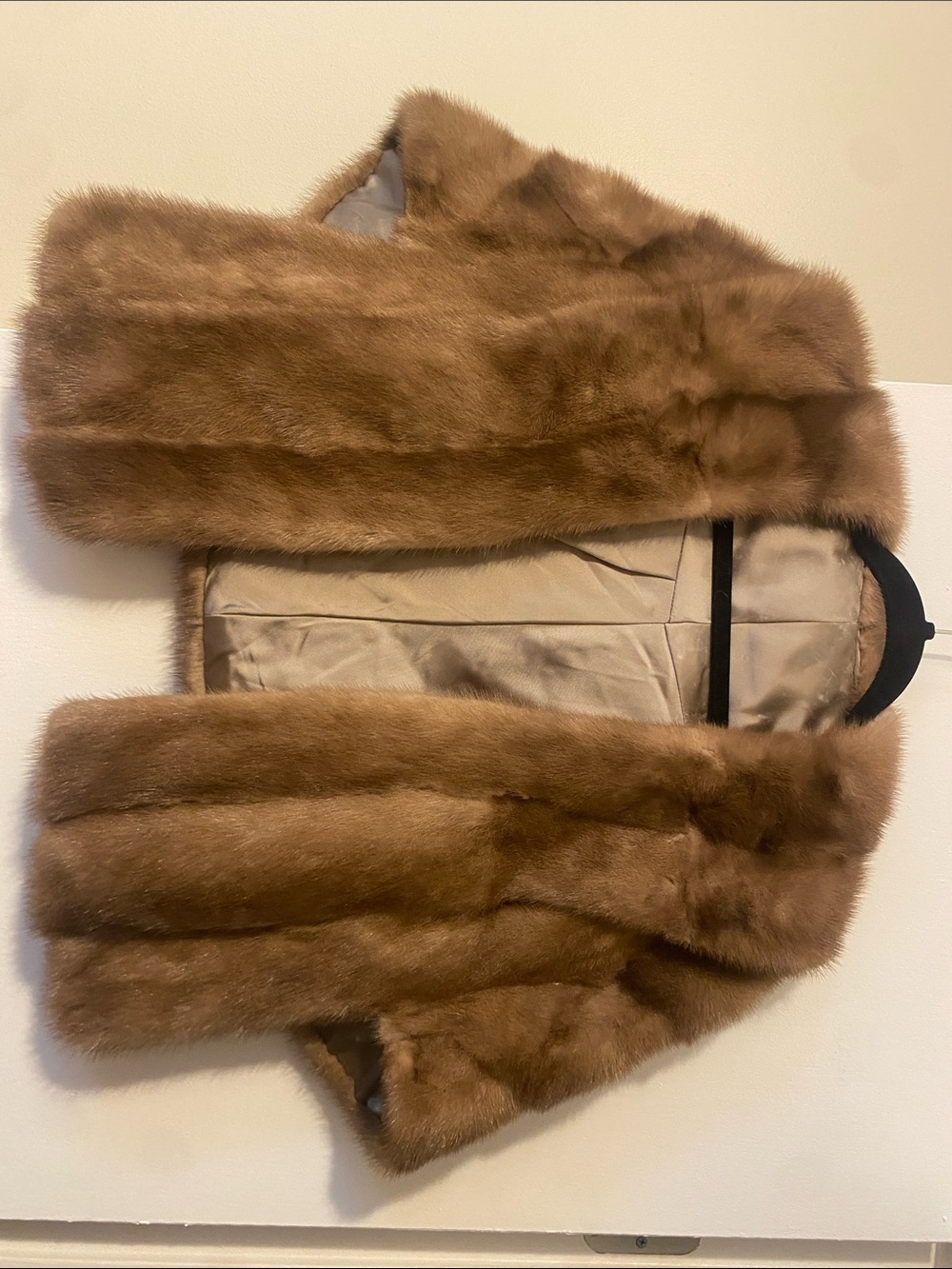 Women's Short Plush Teddy Jacket in Brown